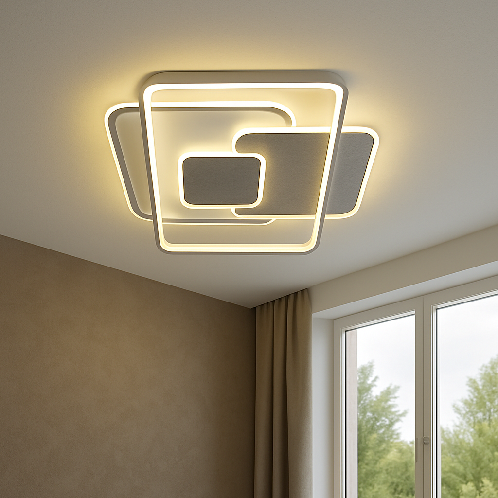 Modna lampa sufitowa w stylu high-tech - idealne oświetlenie do domu
