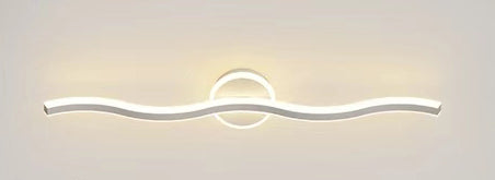 Minimalistyczna lampa ścienna o łagodnych falach – wyrafinowane oświetlenie Twojej przestrzeni