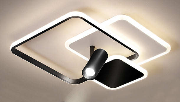 Nowoczesna lampa sufitowa LED - stylowy design i delikatne oświetlenie