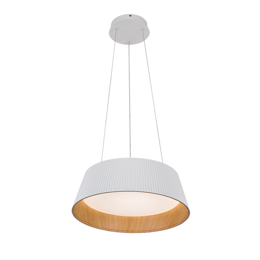 Elegancka lampa wisząca o teksturowanym designie