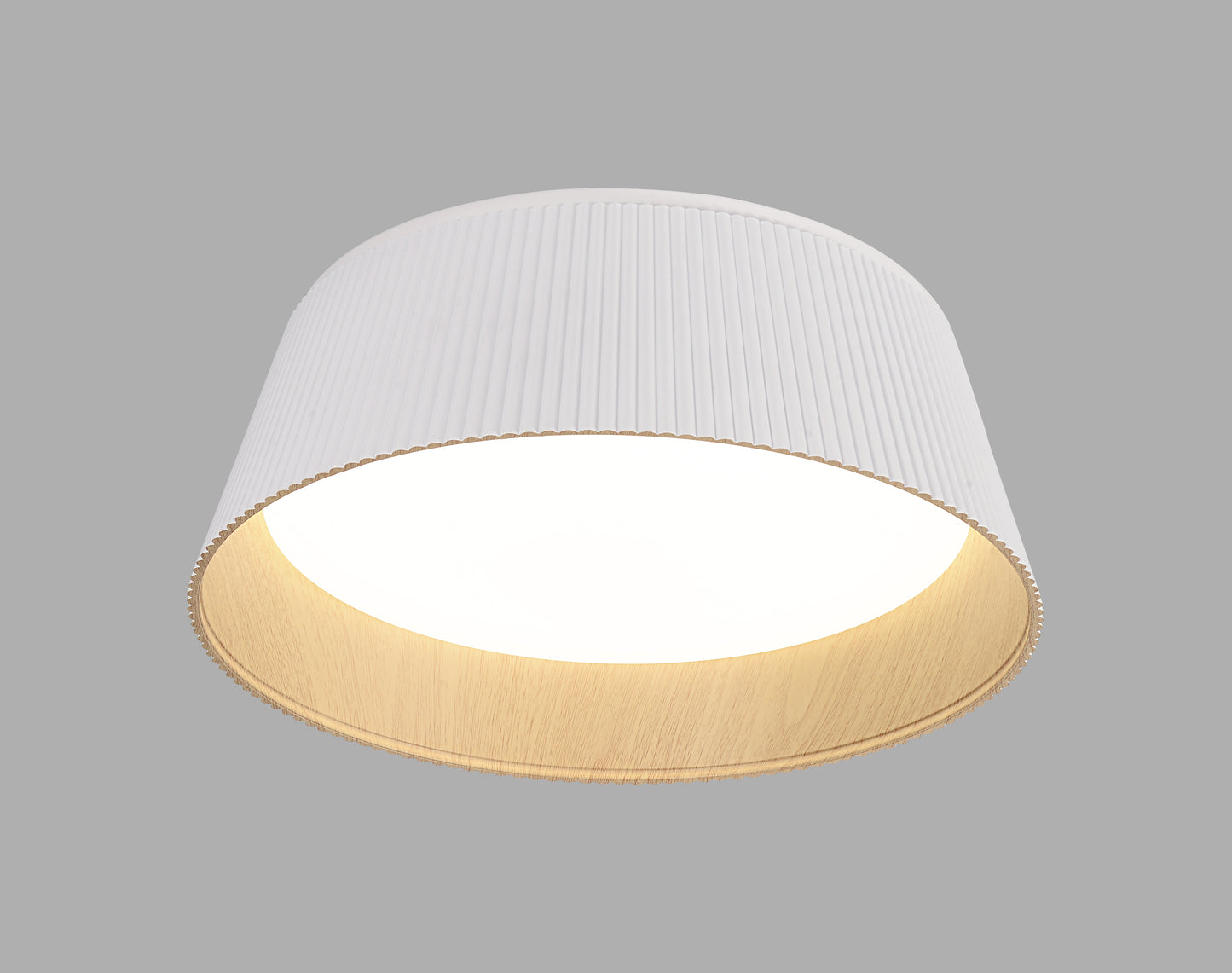 Nowoczesna lampa sufitowa z wykończeniem z drewna - naturalna elegancja w Twoim domu