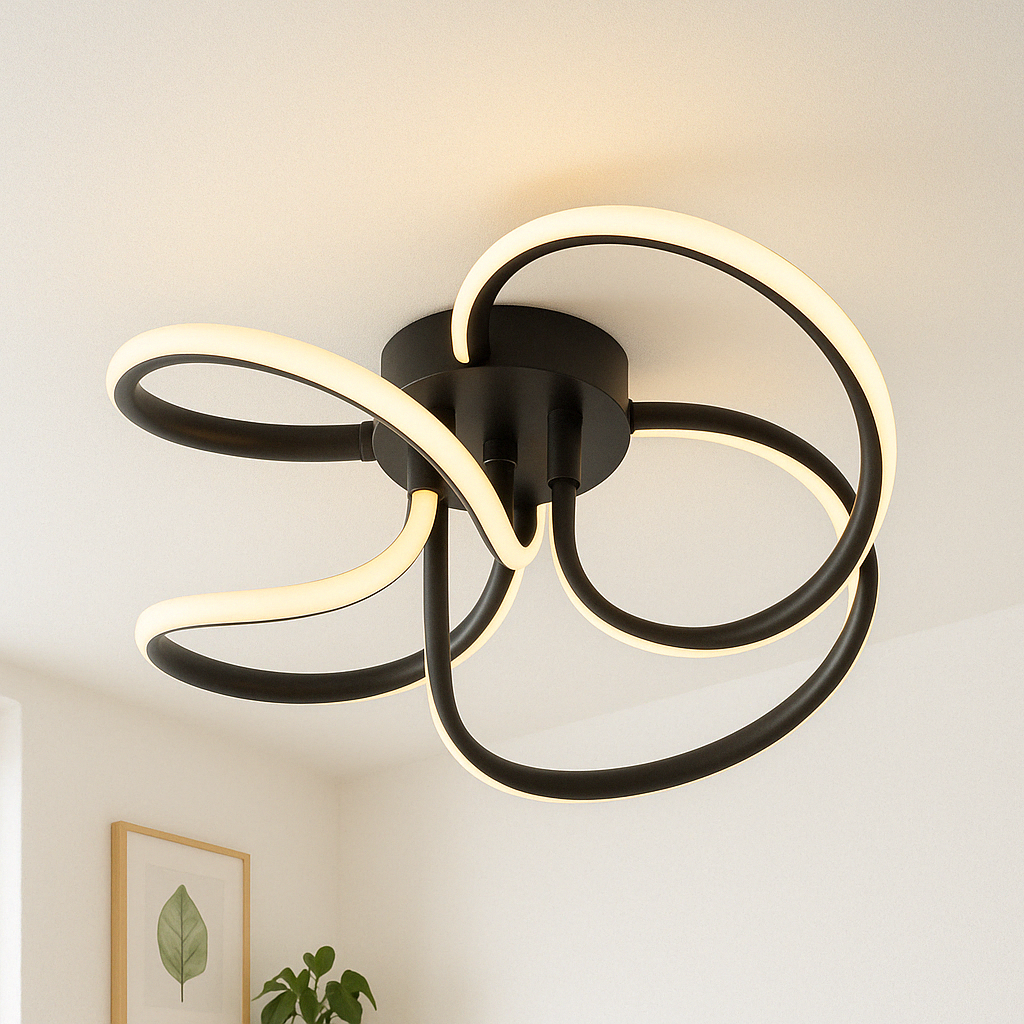 Lampa sufitowa w kształcie kwiatu – nowoczesny design i przytulna atmosfera