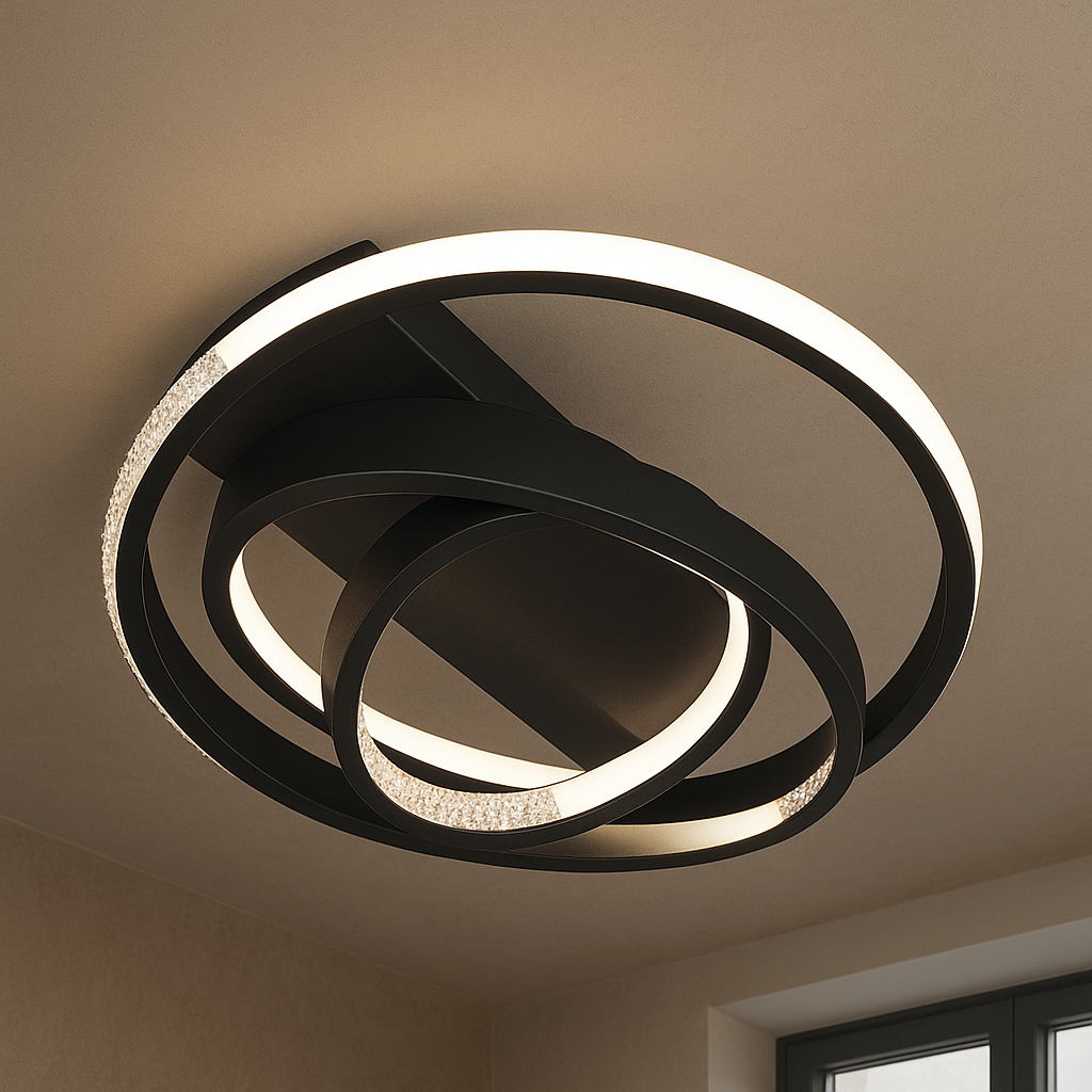 Nowoczesna technologiczna lampa sufitowa LED