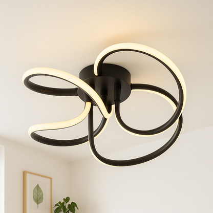 Lampa sufitowa w kształcie kwiatu – nowoczesny design i przytulna atmosfera