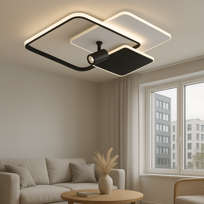 Nowoczesna lampa sufitowa LED - stylowy design i delikatne oświetlenie